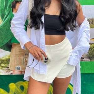 Zara White Skort